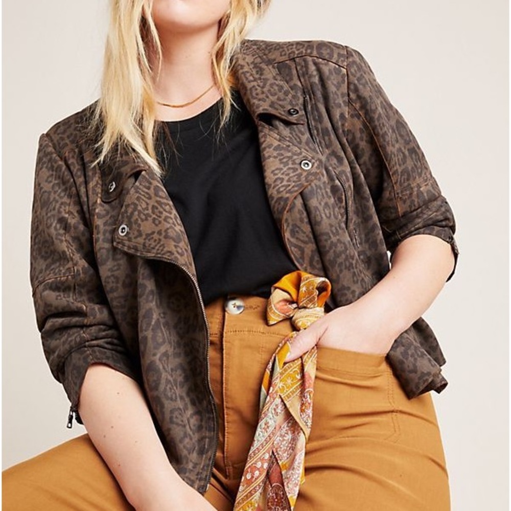 Anthropologie Marrakech Marni Leopard
Moto Jacket size 3X
(NWT)